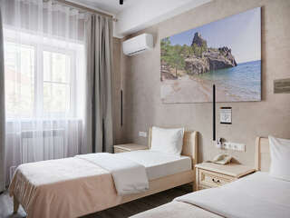 Гостиница 7 Дорог Иркутск Номер первой категории (Стандарт двухместный с 2 кроватями)-9